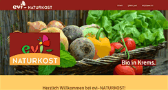 Desktop Screenshot of evinaturkost.eu